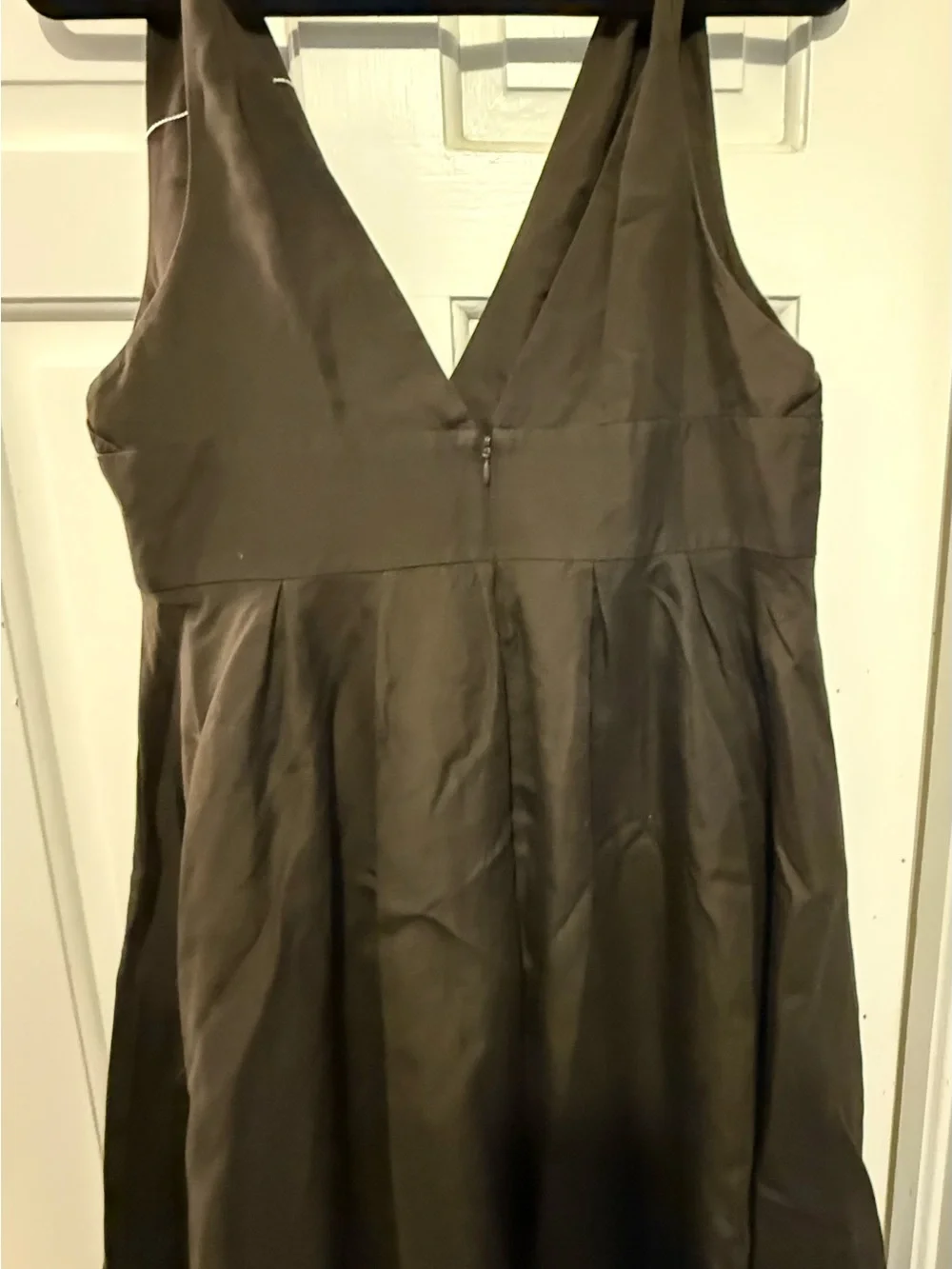 J. Crew Brown V-Neck Sleeveless A-Line Dress